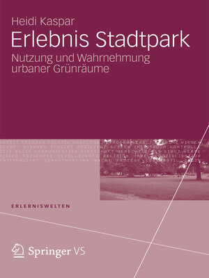cover image of Erlebnis Stadtpark